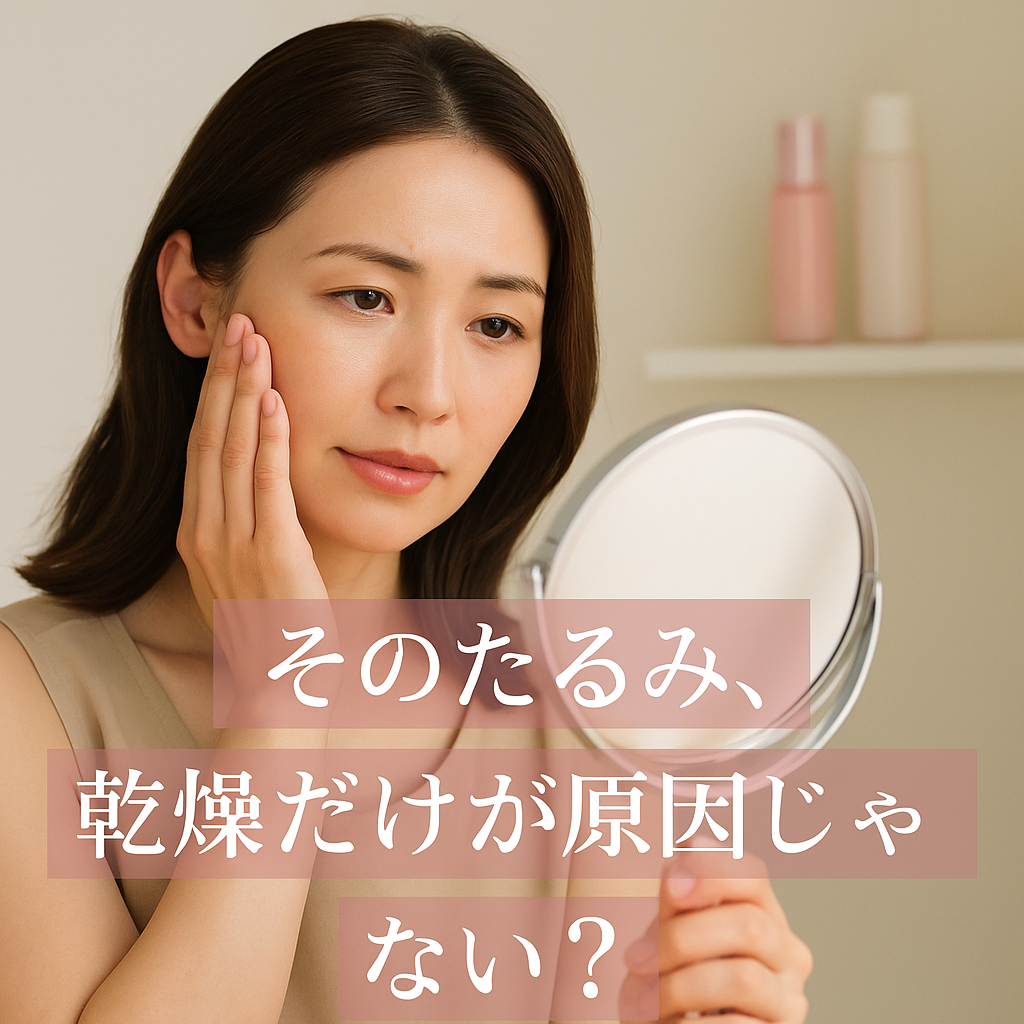 そのたるみ、乾燥だけが原因じゃないかも？**年齢肌が進む本当の理由**